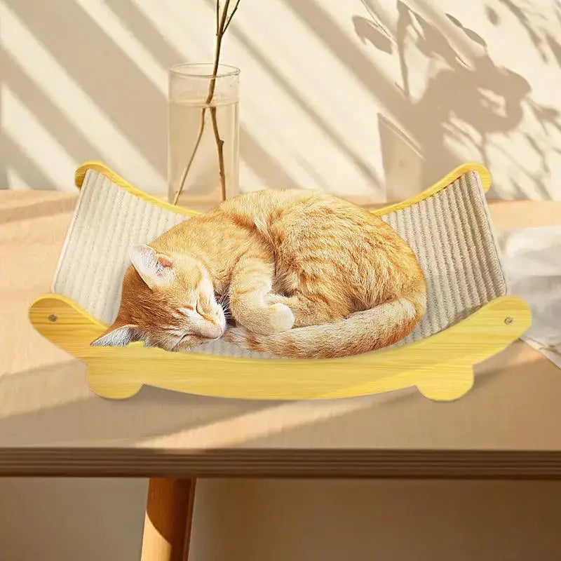 Sisal Cat Scratching Pad Reusable Scratch Bed Nest for Sleeping Playing Cats