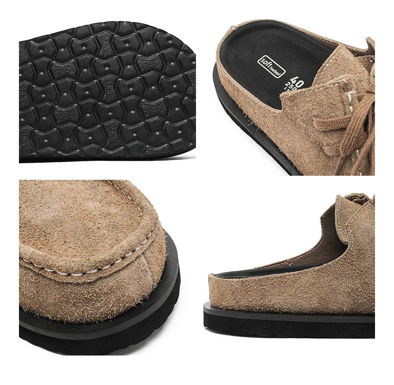 Suede Clogs Slip On Unisex