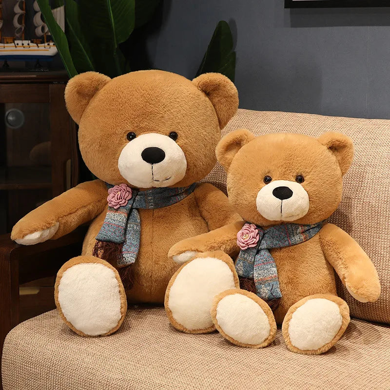 Classic Bow Tie Teddy Bear Plush Toy for Kids Girls Gift