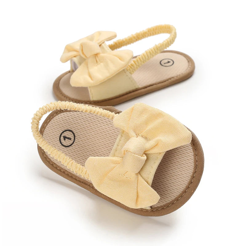 Baby Girls Flower Sandals Soft Sole Non Slip First Walker Shoes