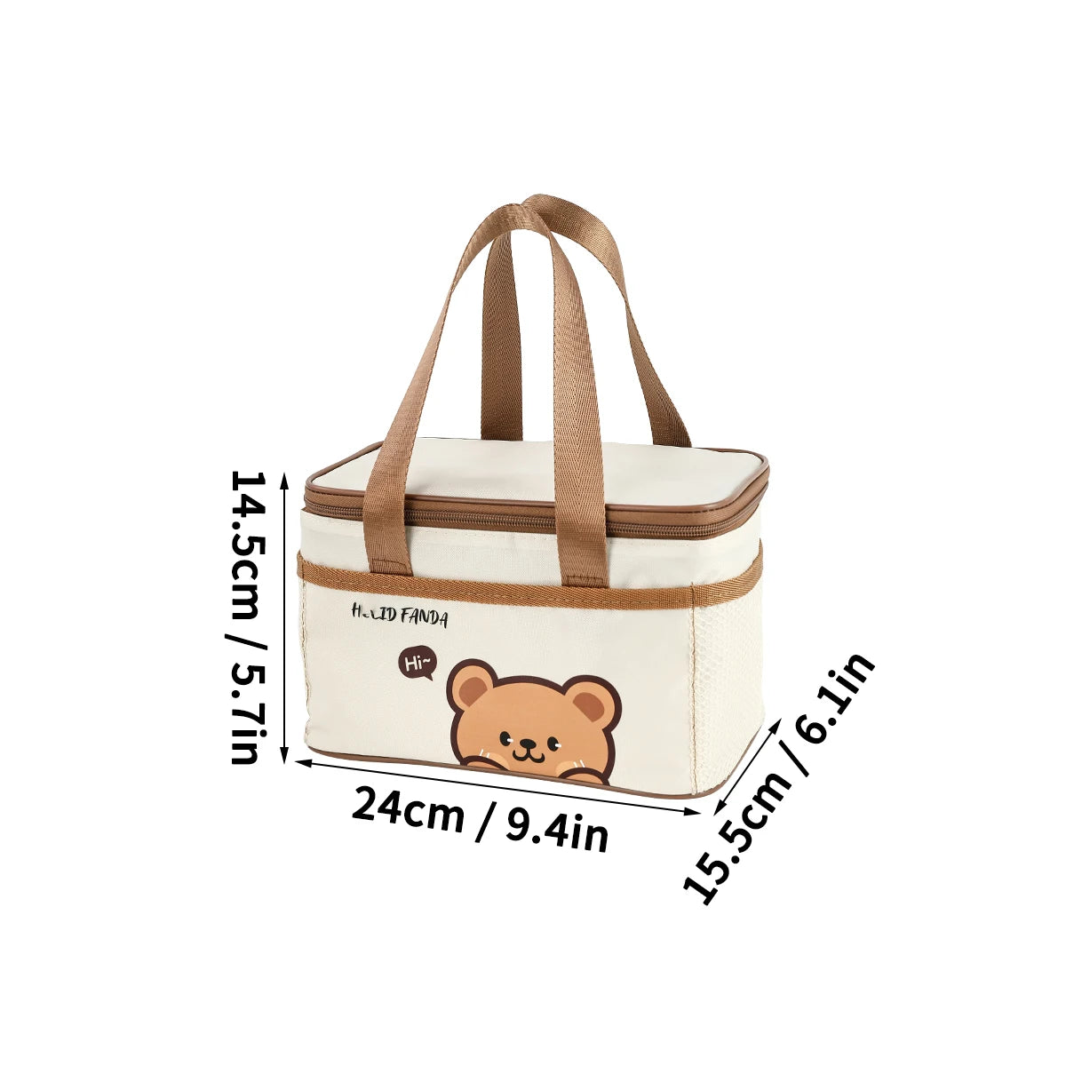 Thermal Lunch Box Bag Insulated Large Capacity Waterproof Picnic Cooler Bag