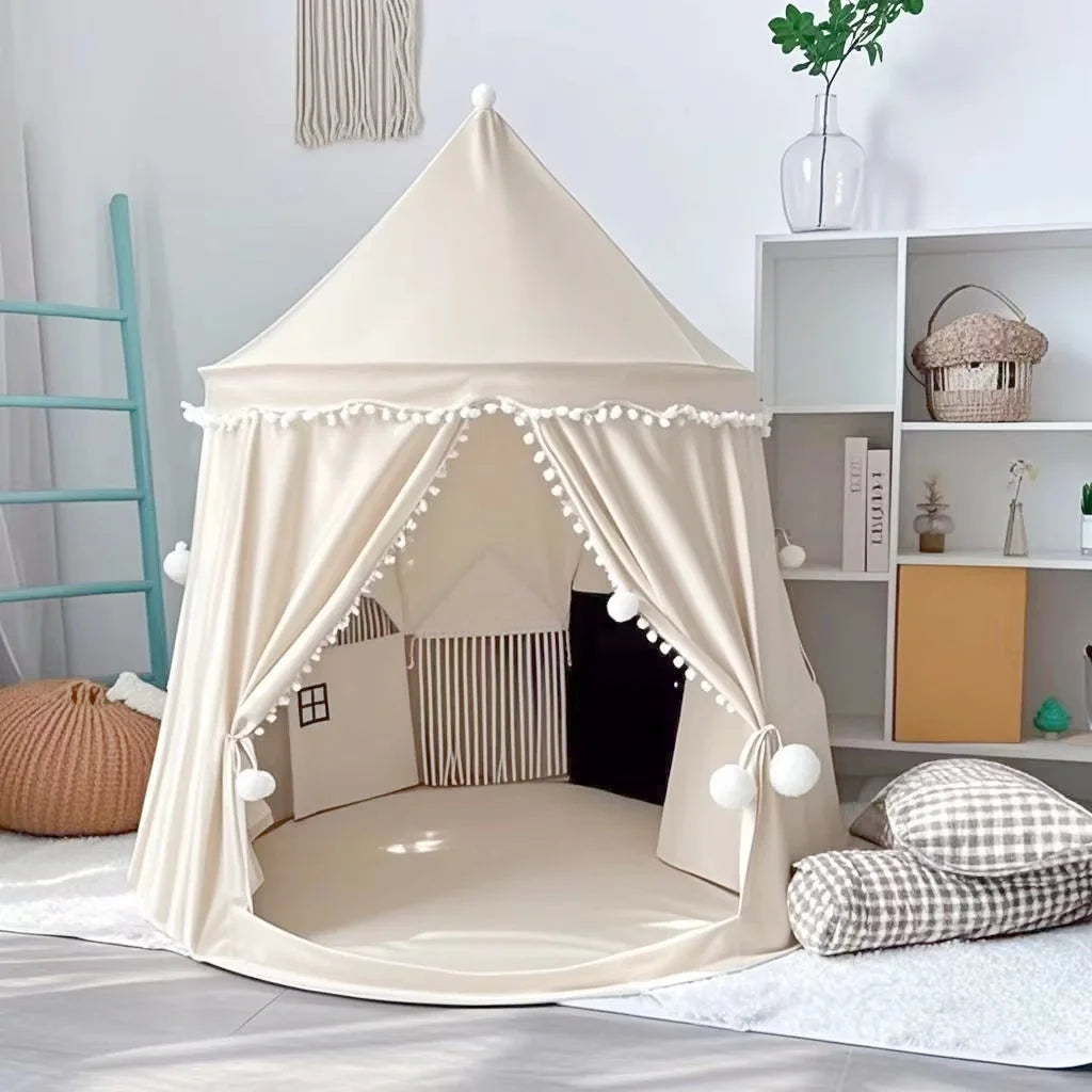 Kids Folding Teepee Castle Play Tent Toy House