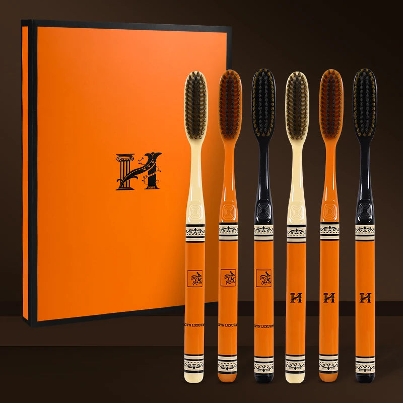 Soft Bristle Toothbrush Set Pack of 6 Adult Household Dental Care