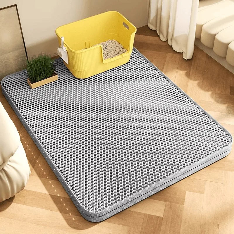 Extra Large Waterproof Cat Litter Mat Non Slip Floor Protector