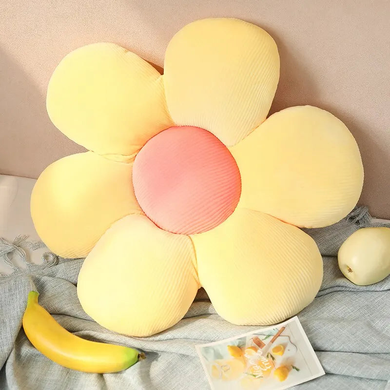 Colorful Flower Plush Pillow 35cm Petal Cushion Home Decor Gift