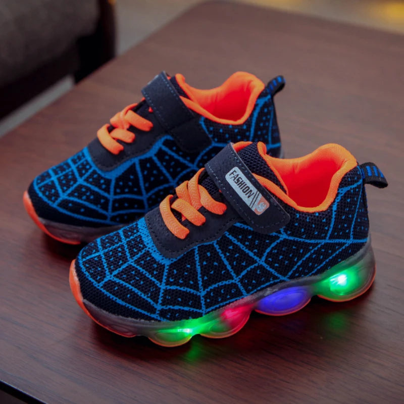 Kids Spider Hero Mesh Sneakers Breathable Anti Slip Casual Shoes