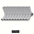 Men Outdoor Gym Socks High Grip Breathable Football Training Sports Socks 6–12 Pairs