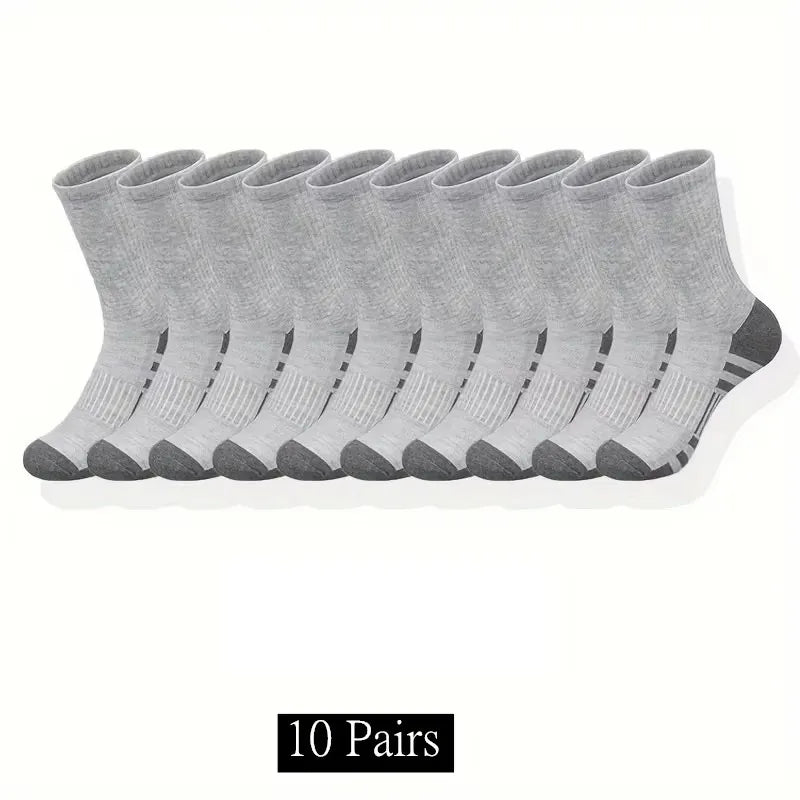 Men Outdoor Gym Socks High Grip Breathable Football Training Sports Socks 6–12 Pairs