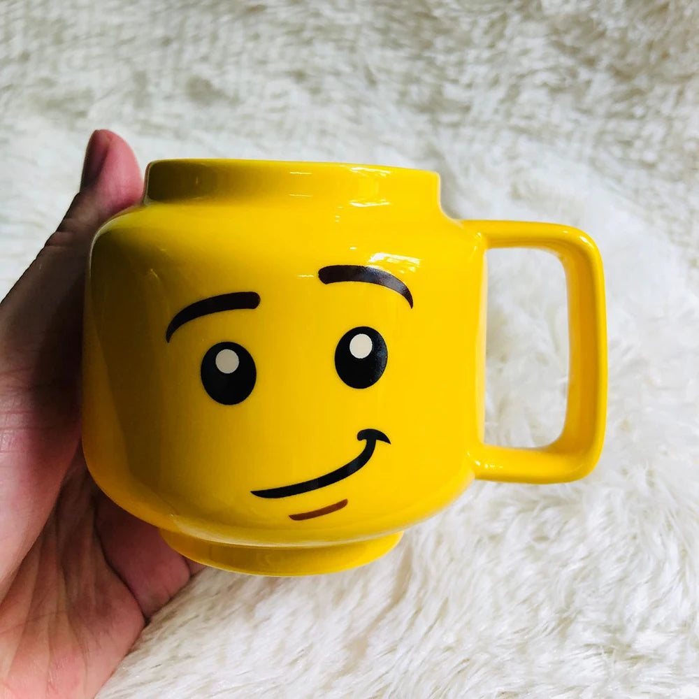 Cartoon Ceramic Mug 250ml Cute Face Coffee Tea Cup