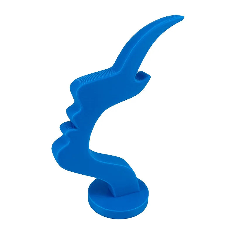 3D Printed Eyeglass Holder Minimalist Human Face Desk Stand for Glasses