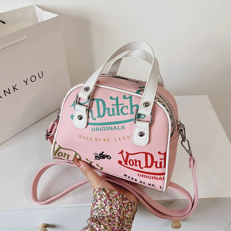 Women Large Capacity Crossbody Shoulder Bag Retro Handbag