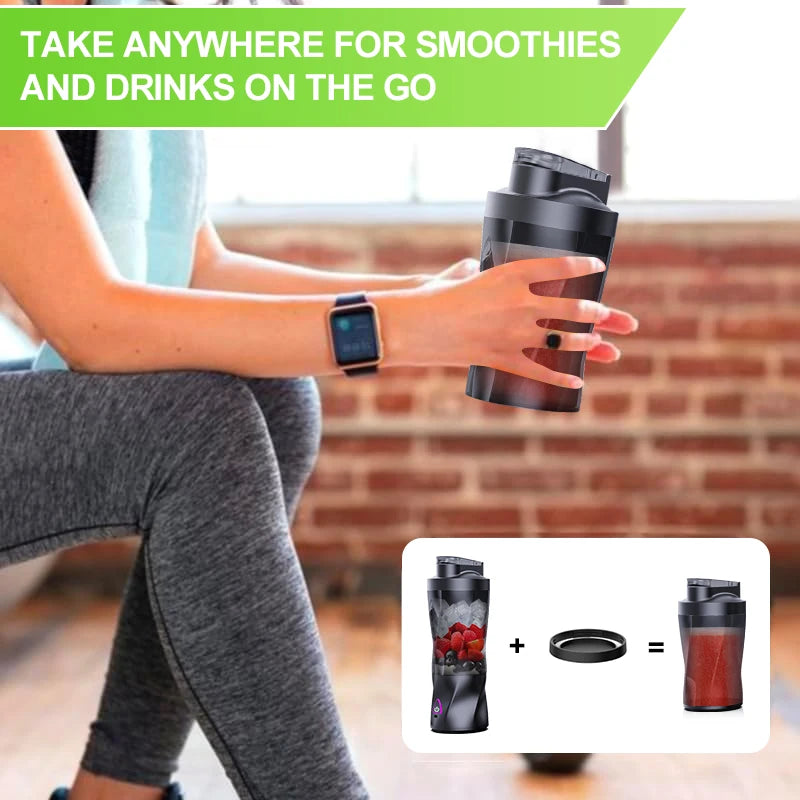 Portable Juicer Blender 700ml USB Rechargeable Smoothie Maker Mixing Cup