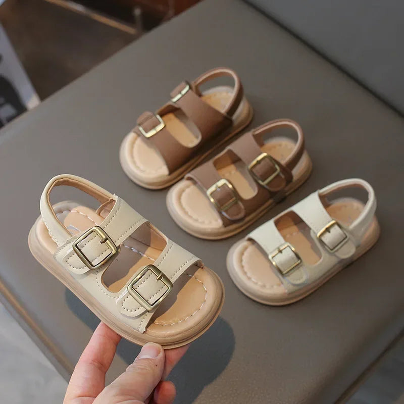 Kids Summer Sandals Soft Sole Korean Style Beach Shoes for Boys & Girls