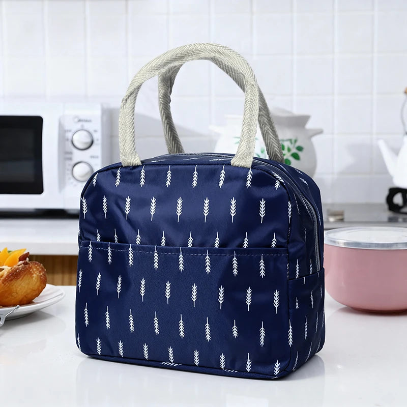 Cartoon Insulated Lunch Bag Kids Portable Thermal Bento Cooler Bag