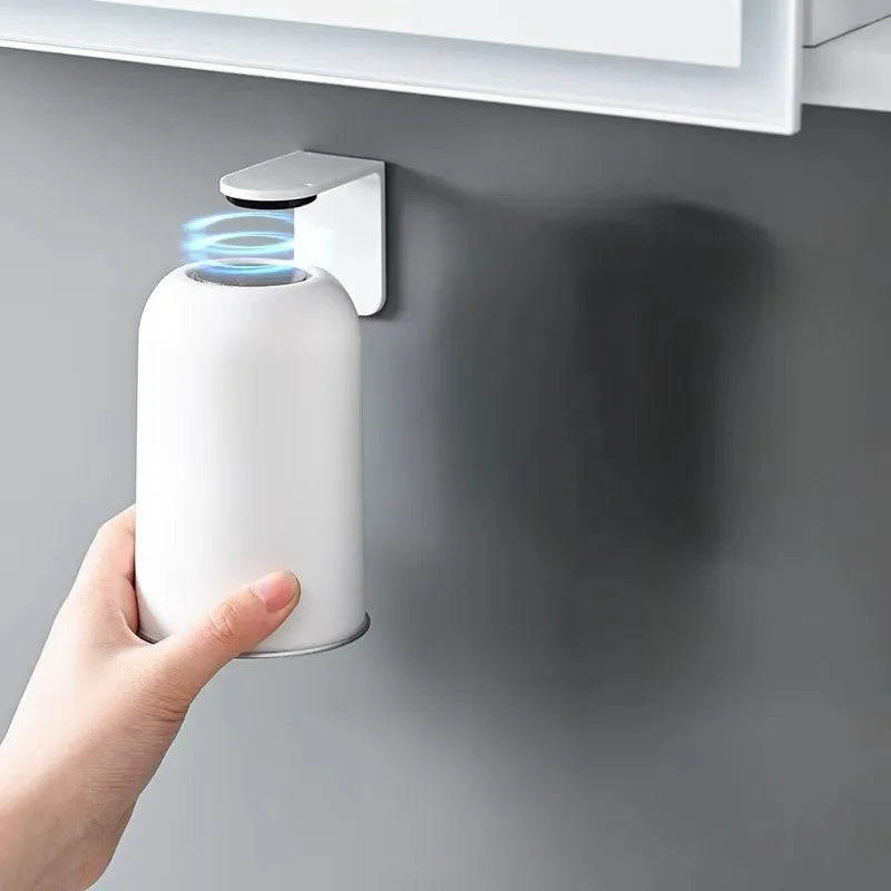 Magnetic 304 Stainless Steel Mouthwash Cup Wall Mounted Toothbrush Cup