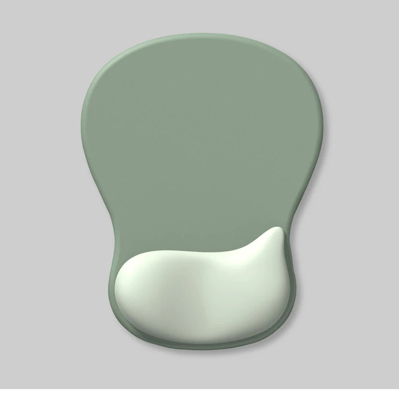 Ergonomic Mouse Pad with Gel Wrist Rest Pain Relief Non Slip PU Base Support