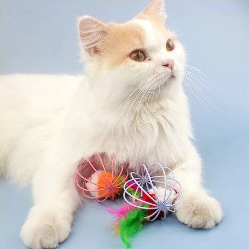 Plush Mouse Cat Toy Interactive Ball Pet Toy