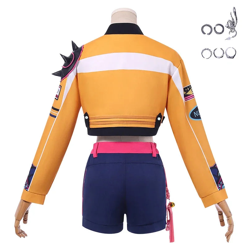 Kpop Cosplay Costume Set with Wig – Women Girls Halloween Party Outfit