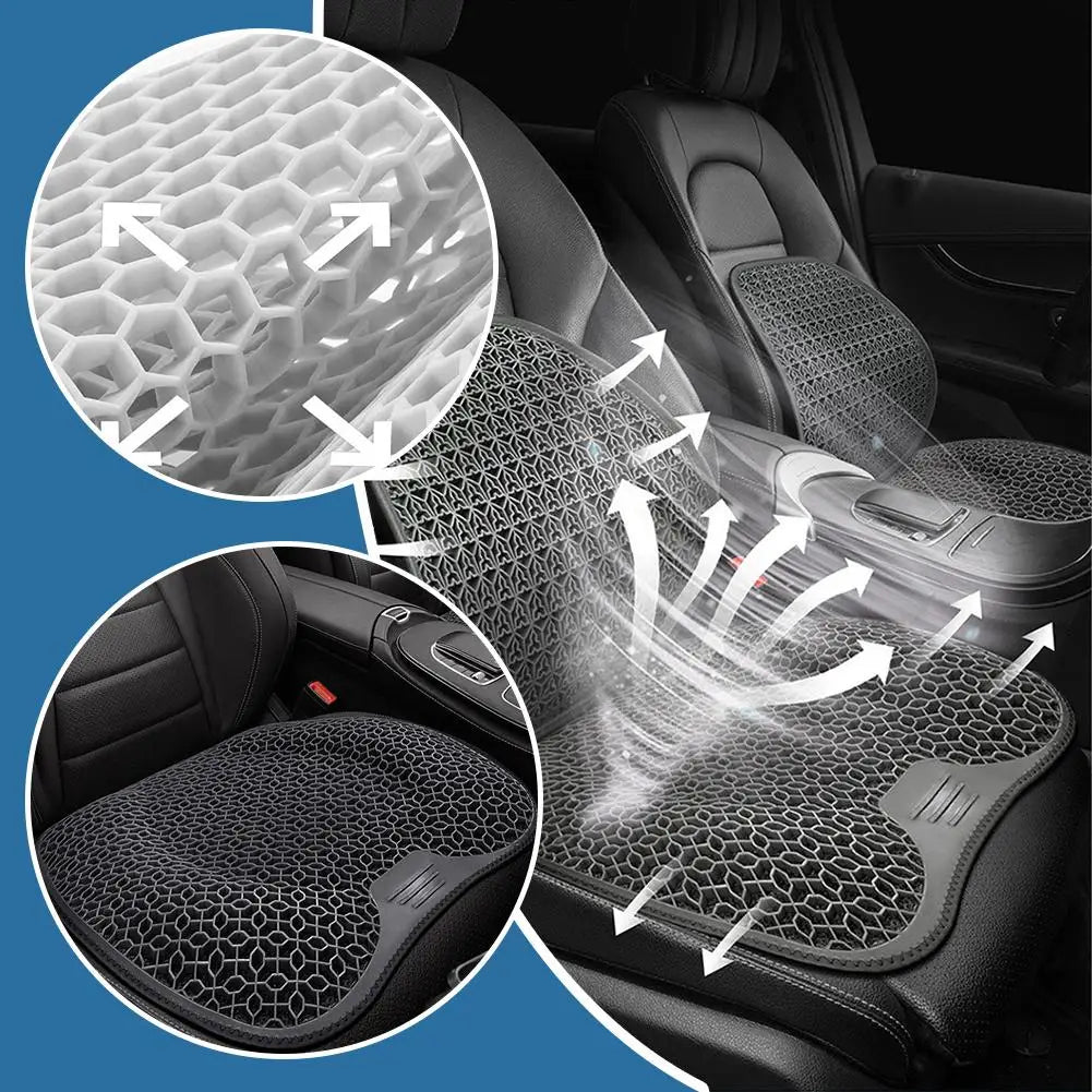 Gel Seat Cushion Honeycomb Design Breathable Ergonomic Car Office Seat Pad