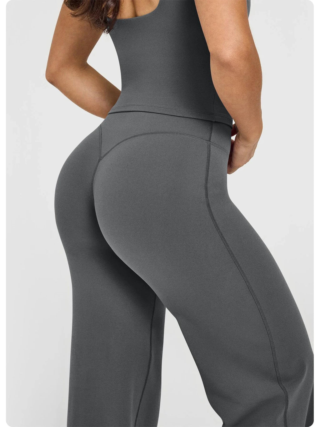 Women High Waisted Wide Leg Flare Yoga Pants Butt Lift Tummy Control Leggings