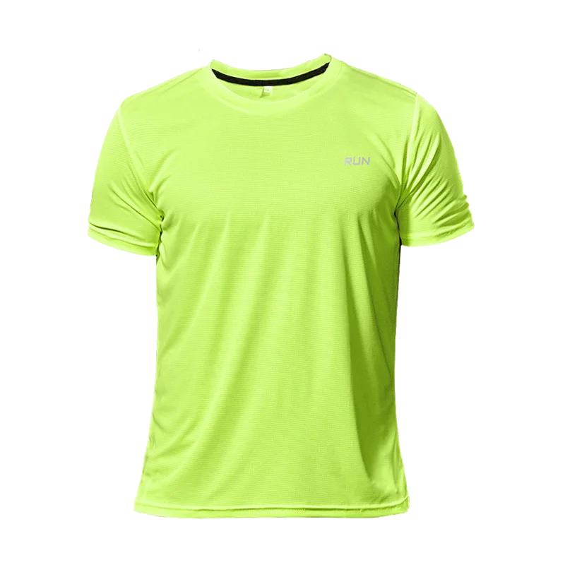Men Multicolor Sport T Shirt Quick Dry Gym Running Fitness Jersey
