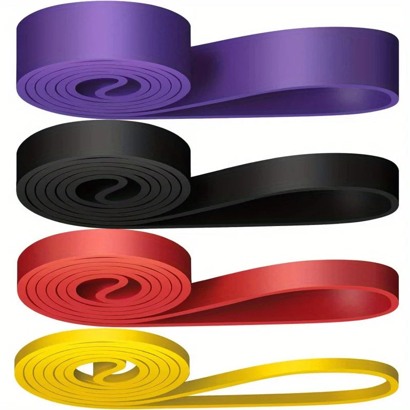 Stackable TPE Resistance Bands Set Strength Training Home Gym Workout Stretching Bands