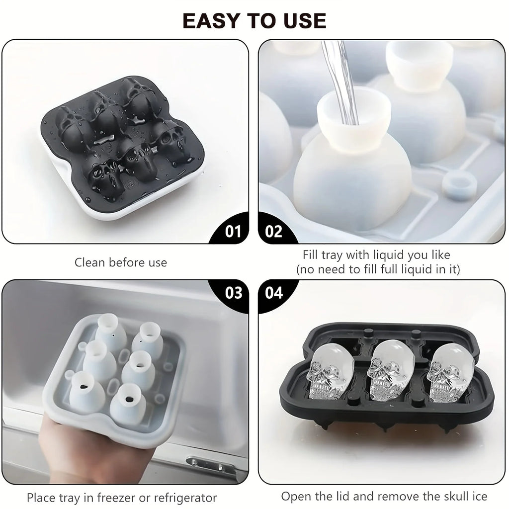 3D Skull Ice Mold
