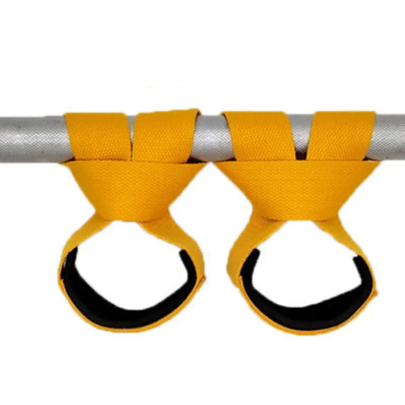 Weight Lifting Wrist Straps Deadlift Barbell Grip Support Gym Training Wraps