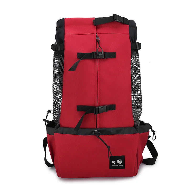 Breathable Dog Carrier Backpack Strong Nylon Pet Travel Backpack