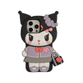 KT Kuromi Silicone Soft Cover iPhone Case