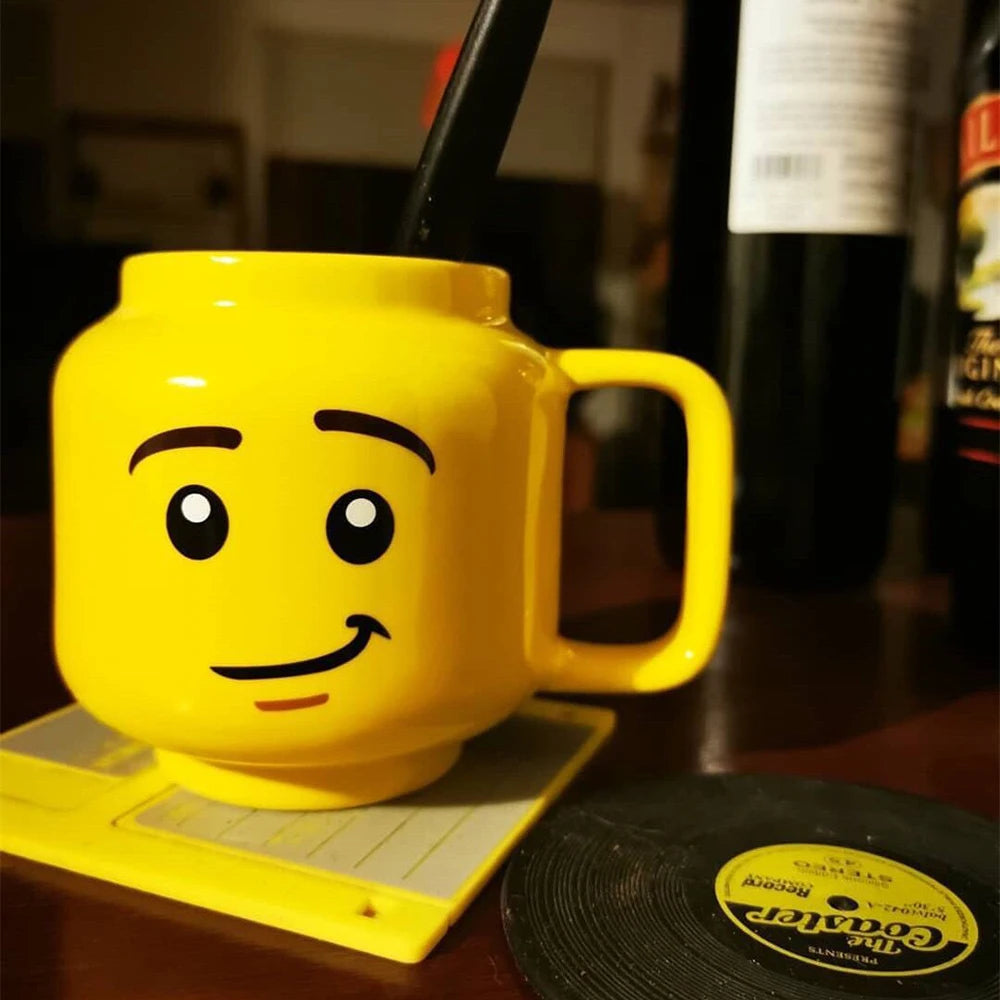 Cartoon Ceramic Mug 250ml Cute Face Coffee Tea Cup