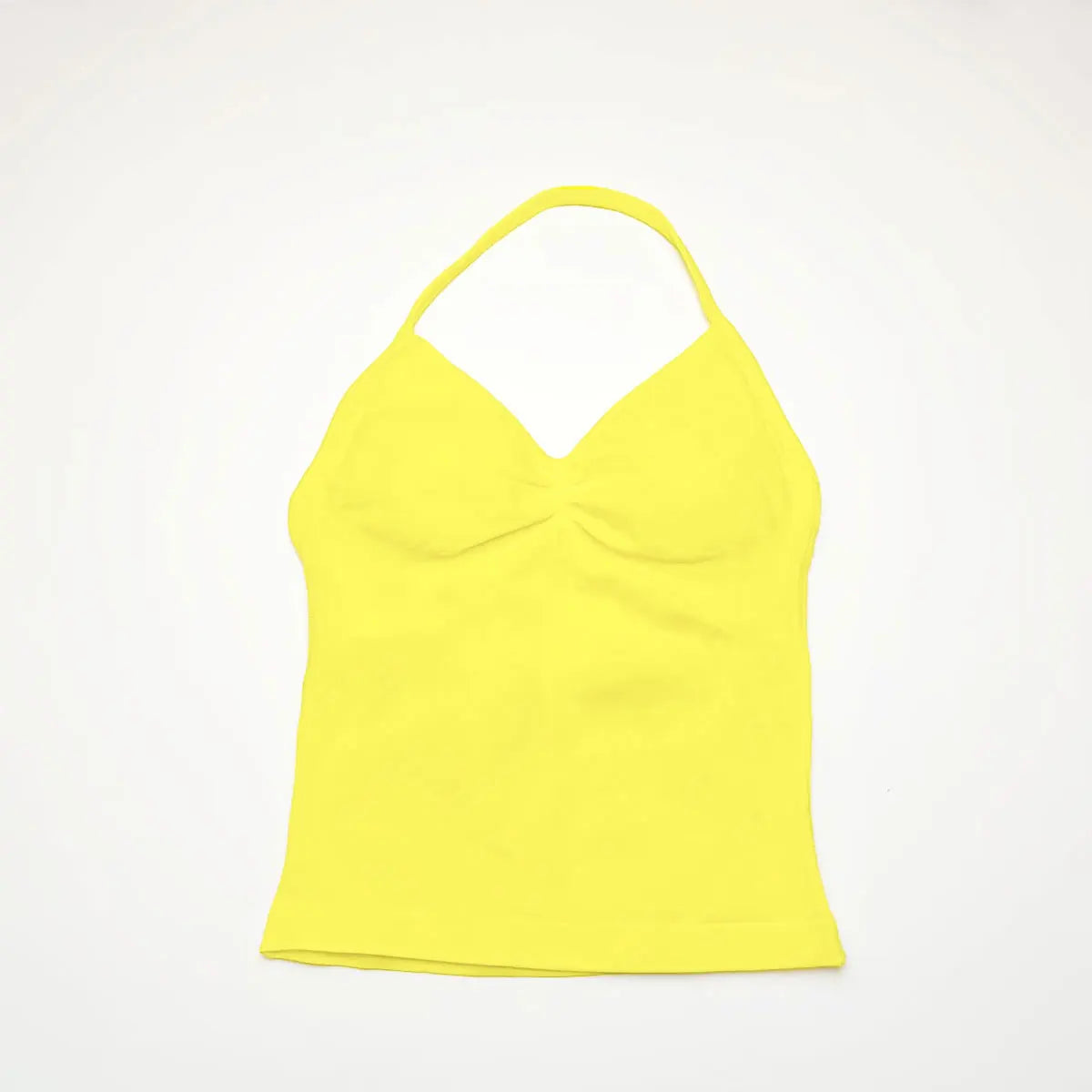 Women Yoga Tank Top Strappy Fitness Top Seamless Gym Workout Aesthetic Outfit
