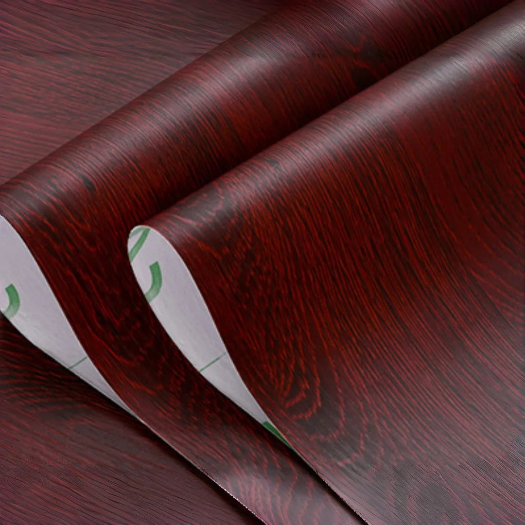 Peel and Stick Wood Grain Floor Sticker Self Adhesive Scratch Resistant Flooring