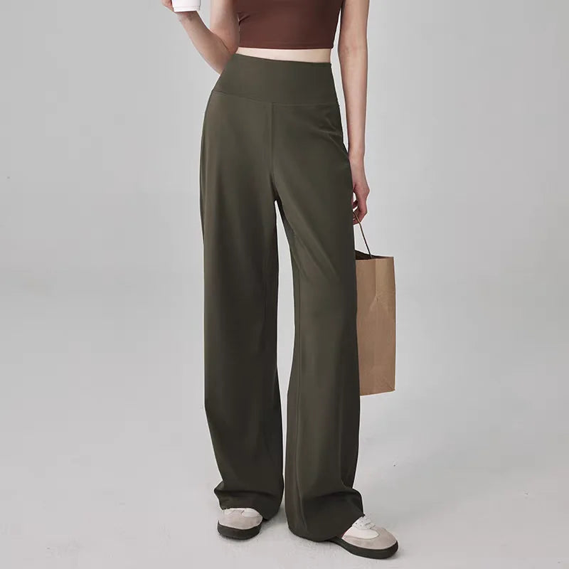 Women High Waist Stretch Sweatpants Soft Yoga Workout Pants
