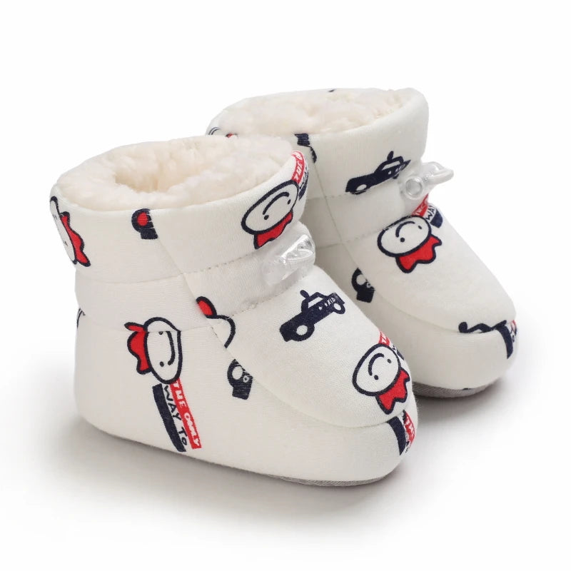 Baby Winter Cartoon Boots Soft Sole Anti Slip Toddler Shoes