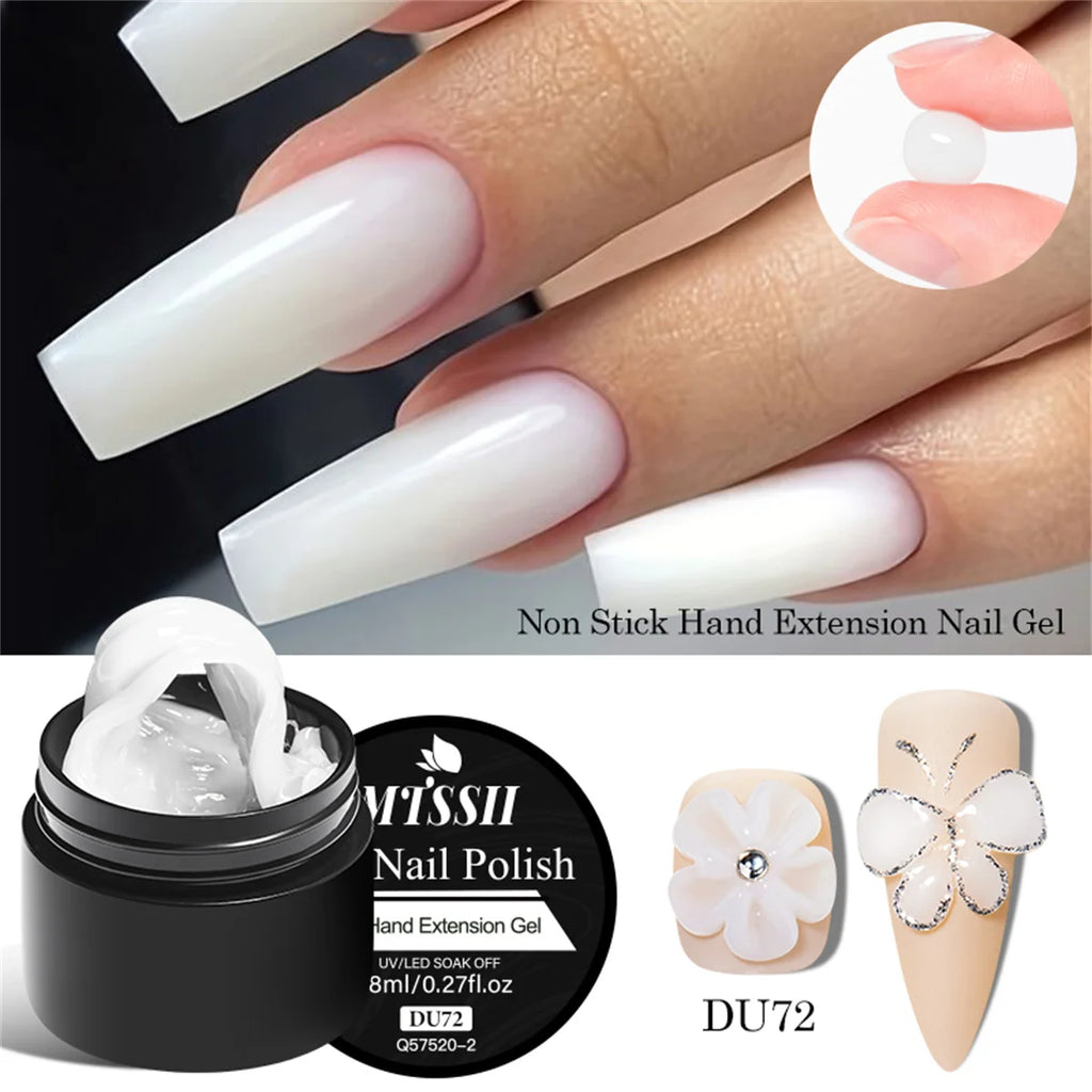 3D Nail Sculpture Gel – Clear Builder Gel for Nail Extension & Creative Nail Art Design