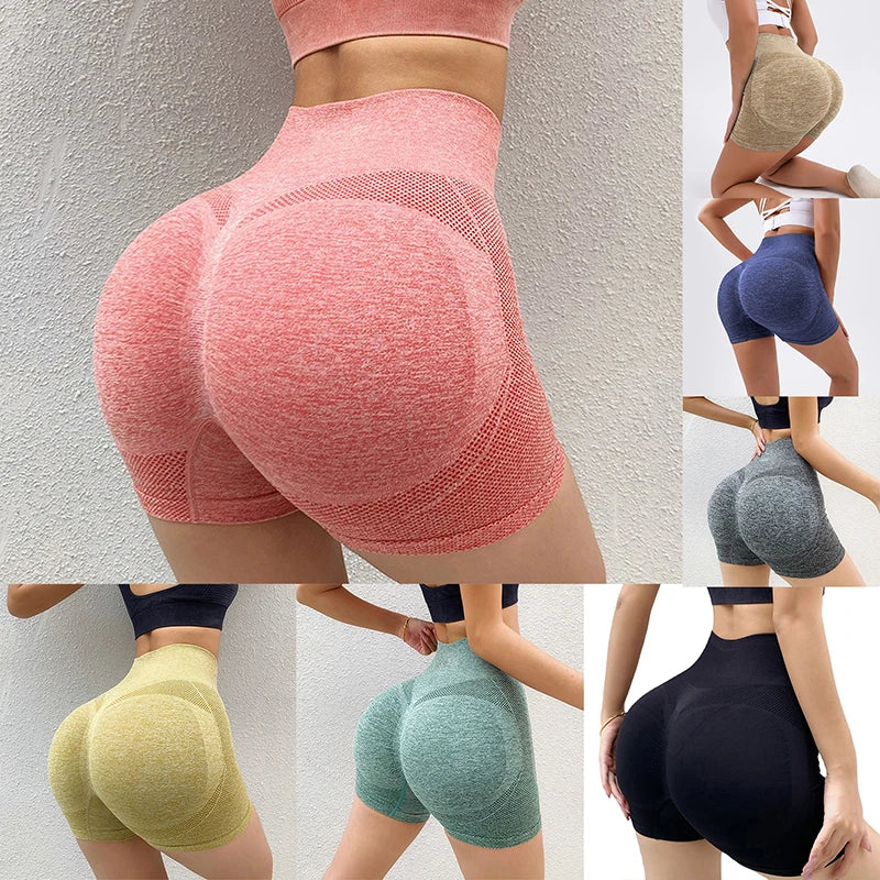 Women’s High Waist Push Up Gym Shorts Cycling Jogging Yoga Leggings