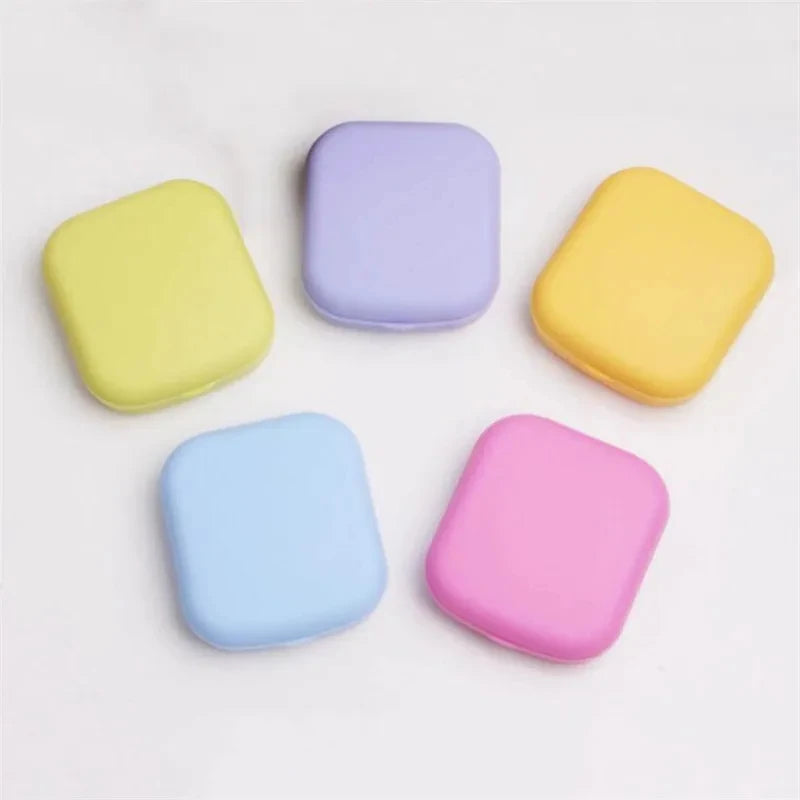 Mini Contact Lens Case with Mirror Travel Kit