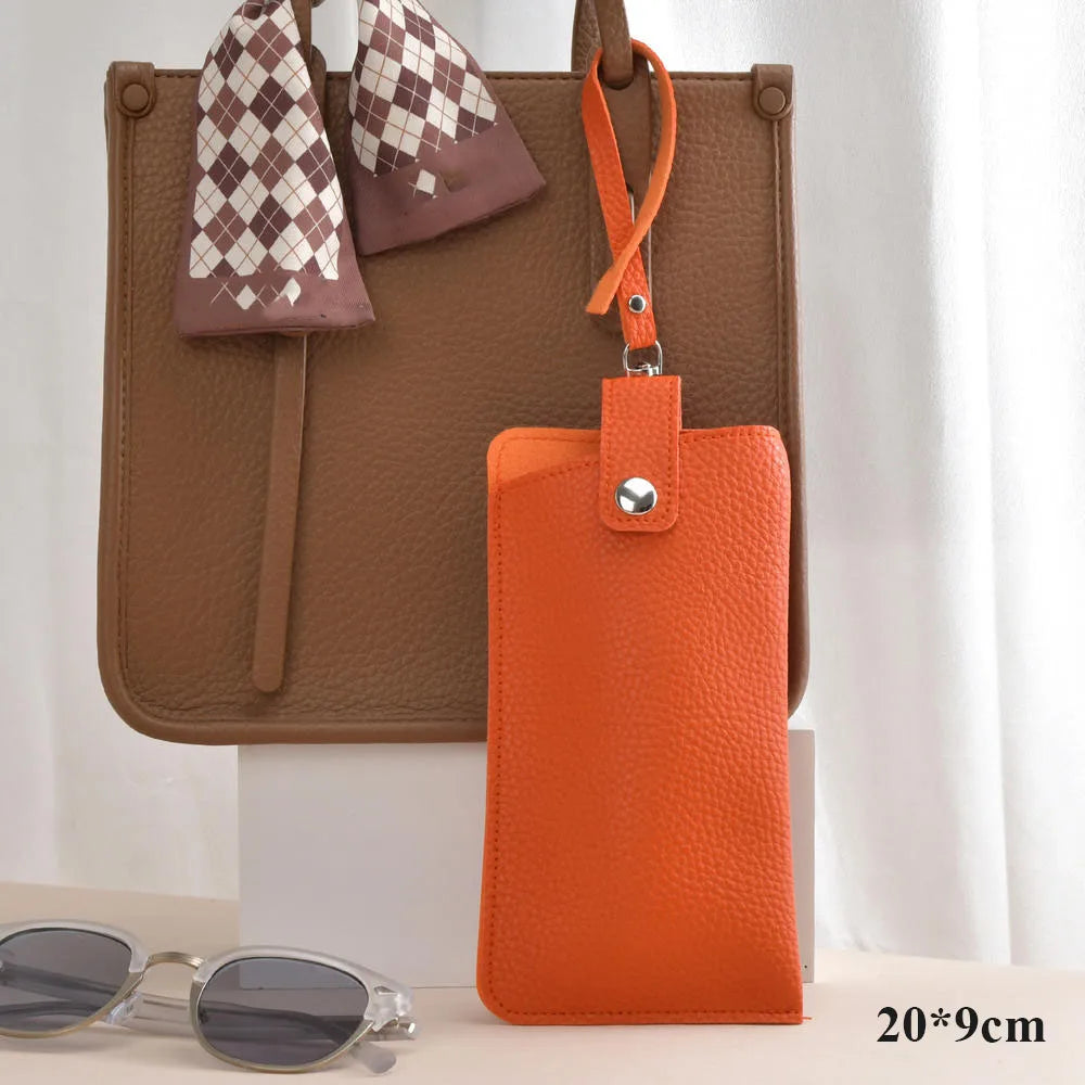Leather Glasses Case Portable Sunglasses Storage Bag