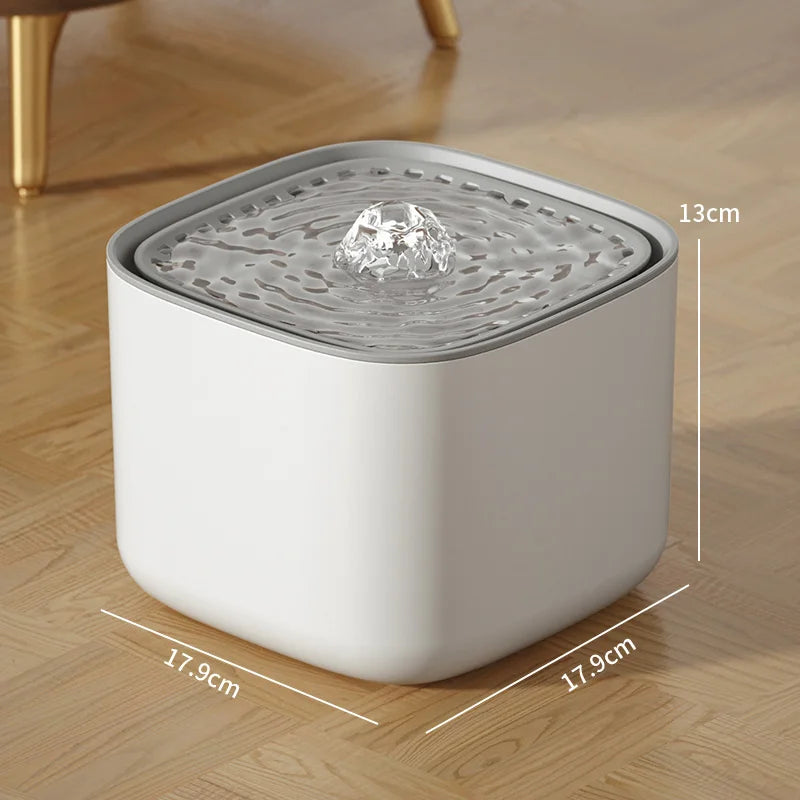 3L Cat Water Fountain Automatic Filter Quiet USB Pet Water Dispenser