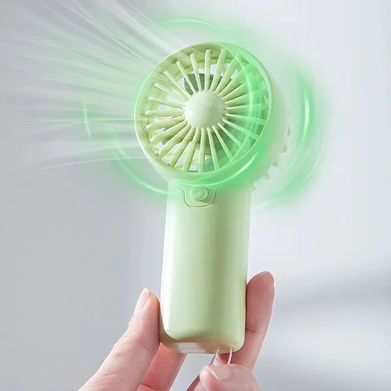 Mini Portable Handheld Fan – Rechargeable Pocket Fan, Lightweight & Low Noise Cooling Fan
