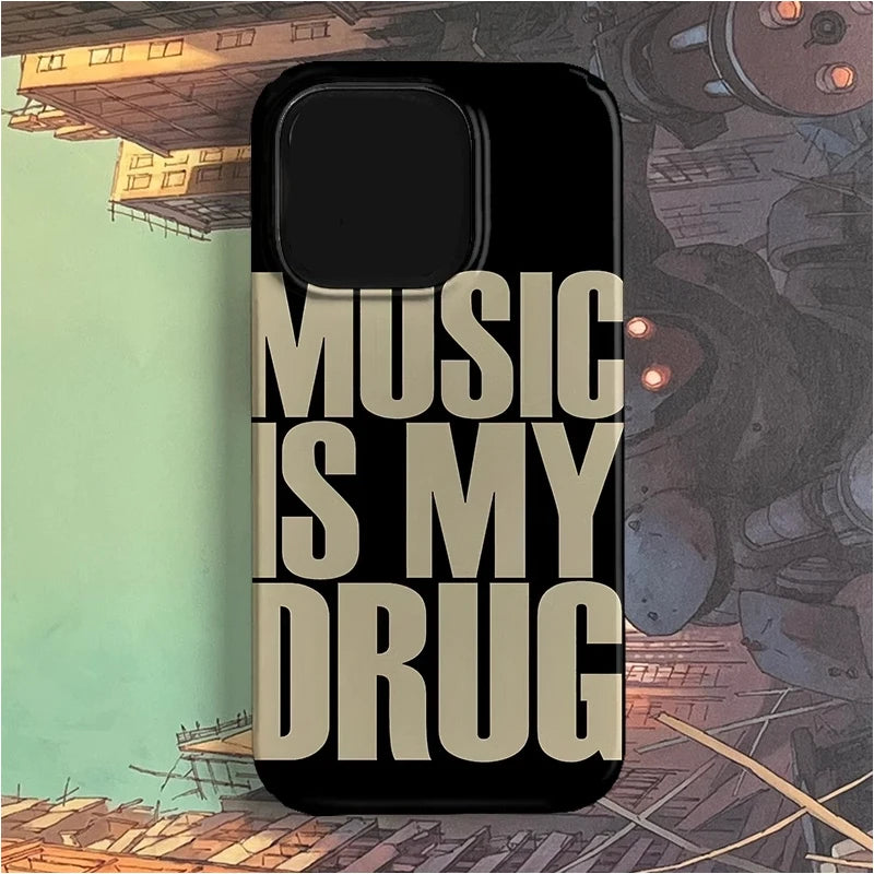 Y2K Love Music English Art iPhone Case
