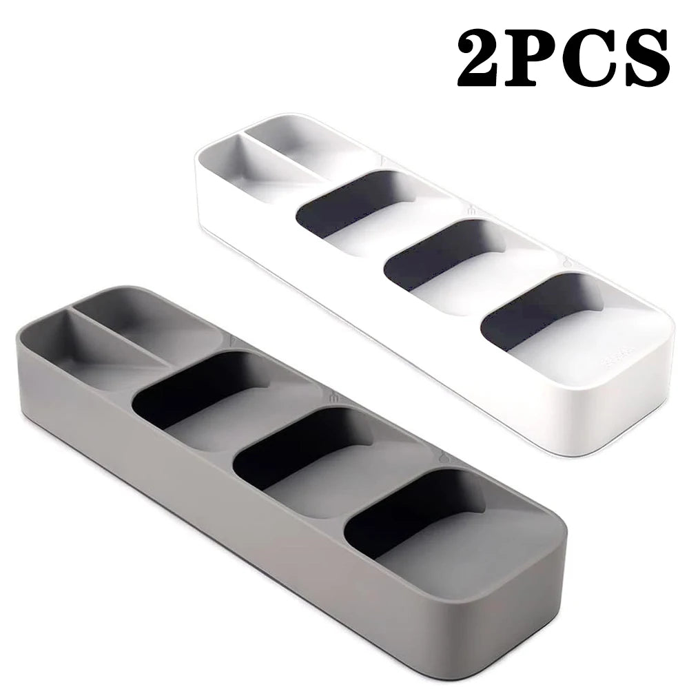 Cutlery Organizer Tray Kitchen Drawer Utensil Storage Fork Spoon Divider Box
