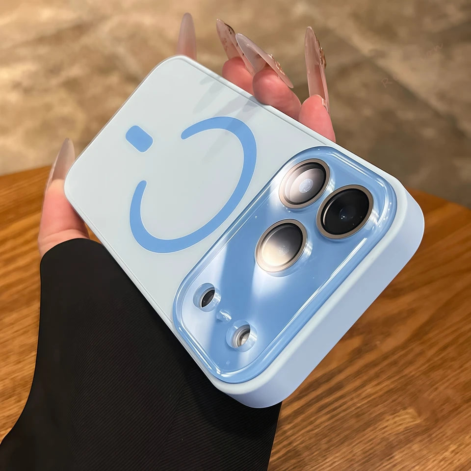 Magnetic MagSafe Big Window Charging iPhone Case