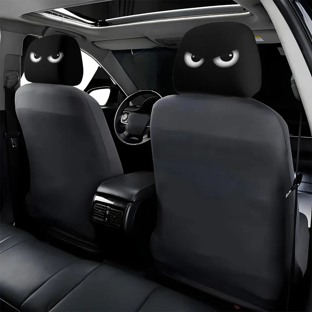Funny Car Headrest Cover Cartoon Eyes Seat