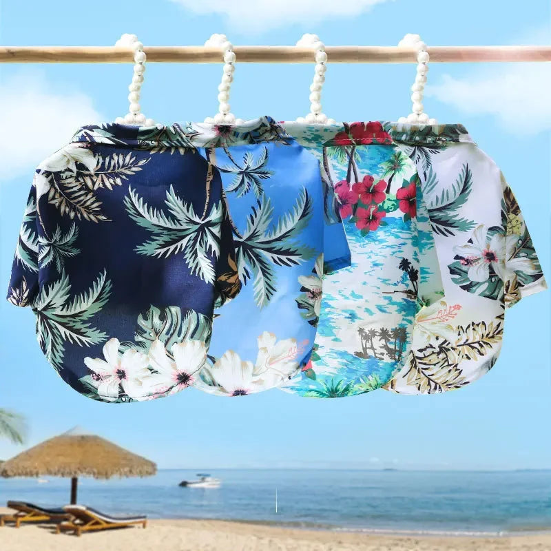 Dog T-Shirt Summer – Thin Breathable Beach Pet Clothes for Small Dogs, Puppy, Cat