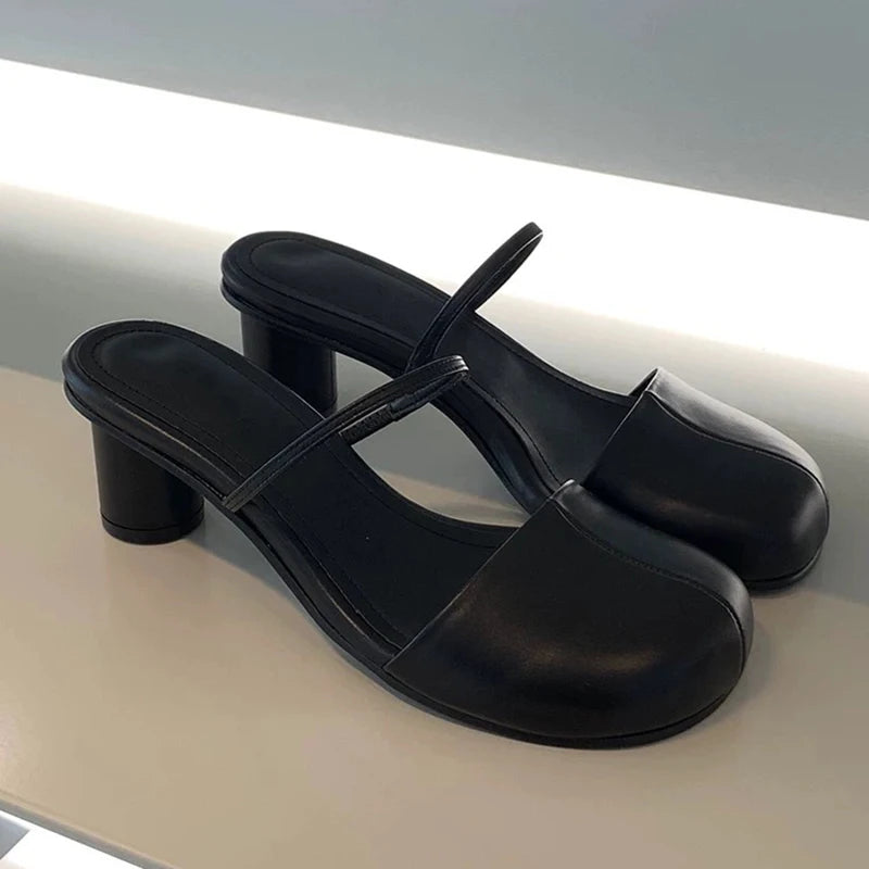Summer Slip On Mule Slippers for Women Closed Toe Slides