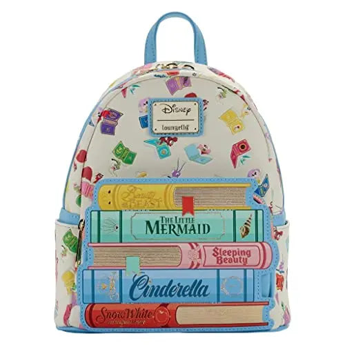 Disney Inside Out Sadness Cartoon Mini PU Leather Backpack Cute Girl Storage Bag