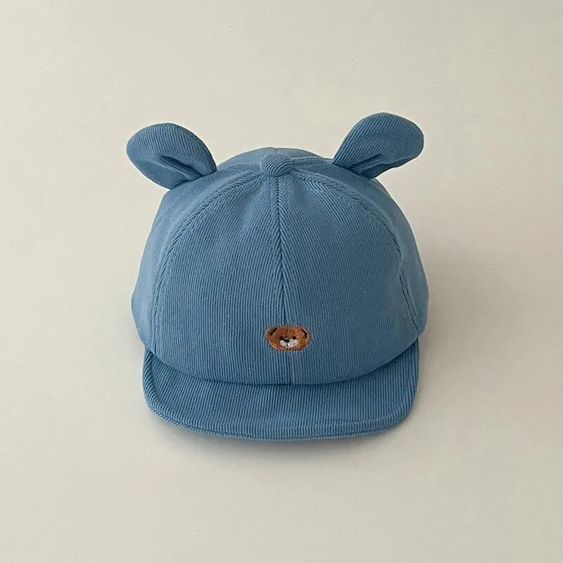 Baby Bear Ears Cotton Baseball Cap Sun Hat