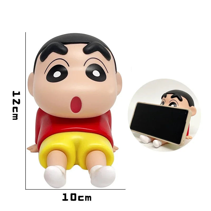Crayon Shin-Chan Anime Phone Holder Desktop Ornament Mini GK Toy Gift